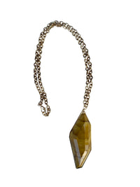 "Hexagon" necklace with resin charm