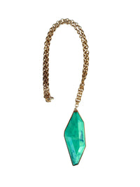 "Hexagon" necklace with resin charm