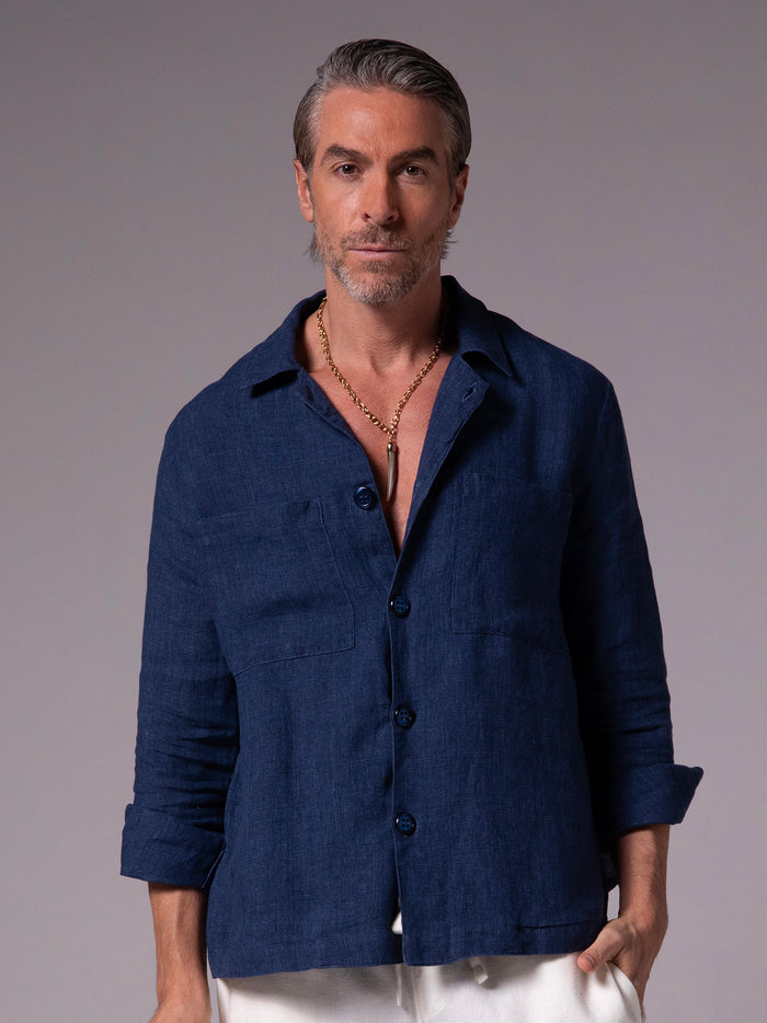 Collar para caballero con dije mediano de cuerno