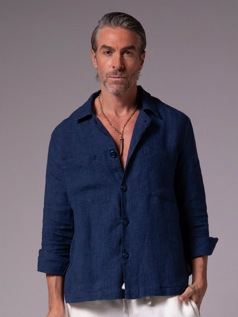 Collar para caballero con dije mediano de cuerno