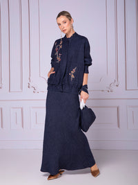 Chamarra Bomber en lino