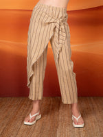 Pantalón con pareo en lino