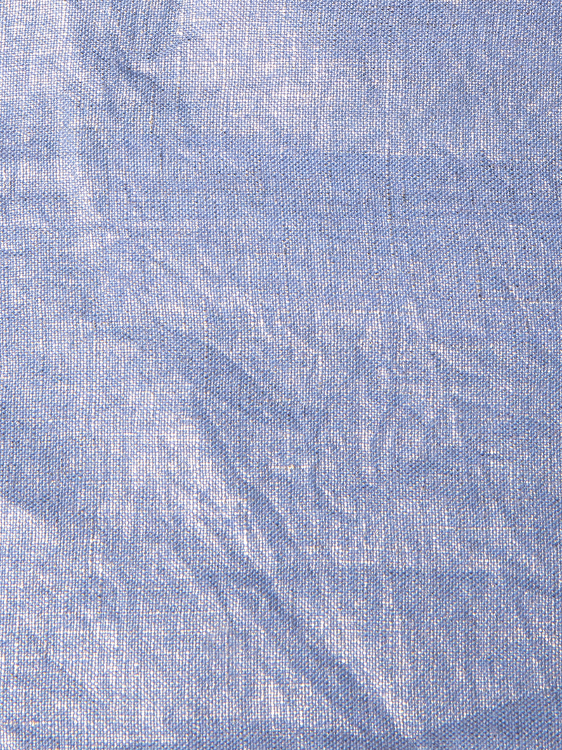 Blusa de tirantes con jareta en espalda en lino tornasol