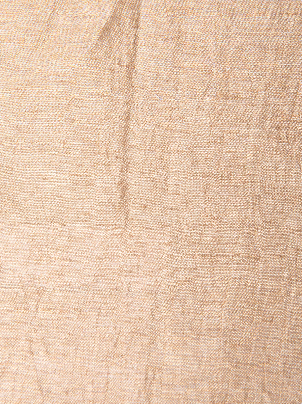 Blusa hombro descubierto con escote mesh en lino