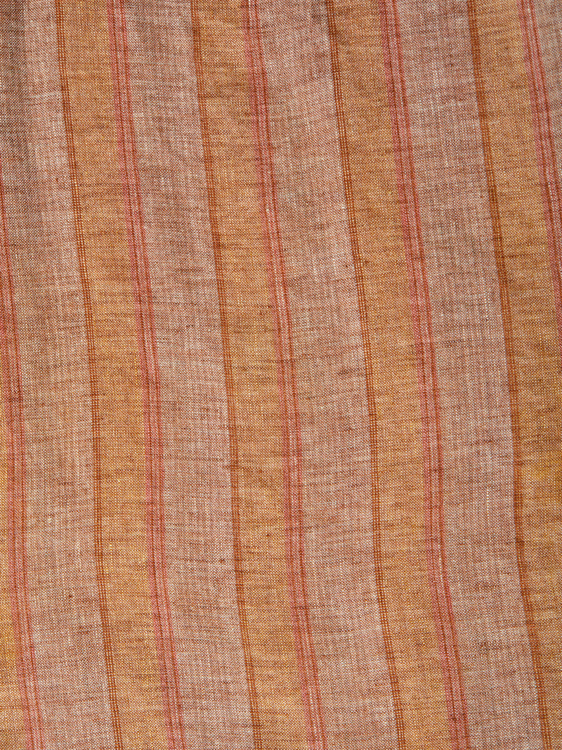 Camisa de manga larga con pechera en lino