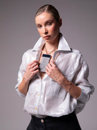 Collar "Cuarzo" con dije de resina