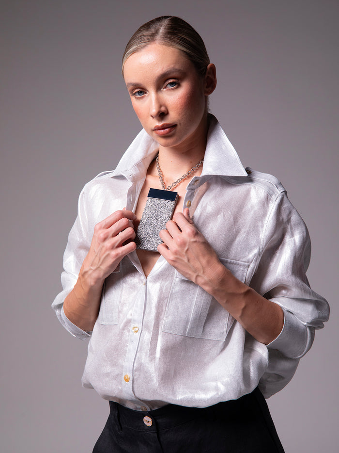 Collar "Cuarzo" con dije de resina