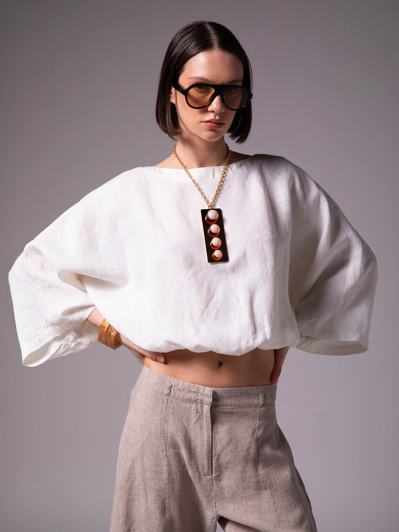 Collar "Esferas" con dije de resina