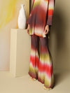 Wide flare pants in viscose
